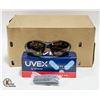 Image 1 : UVEX SAFETY GLASSES S2504 OTG BLK / CLEAR QTY: 10