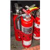 Image 1 : 3 FULLY CHARGED, CERTIFIED 5 LB FIRE EXTINGUISHERS