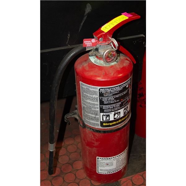 CHARGED FIRE EXTINGUISHER