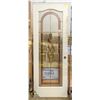 Image 1 : WOODEN DOOR WITH STAINED GLASS 79-3/4" X 30"