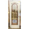 Image 1 : WOODEN DOOR WITH STAINED GLASS 79-3/4" X 30"