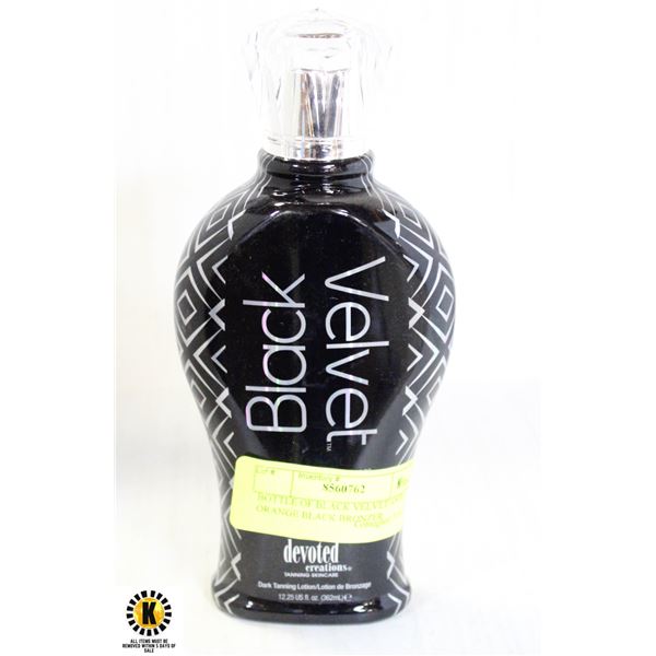 BOTTLE OF BLACK VELVET ANTI ORANGE BLACK BRONZER