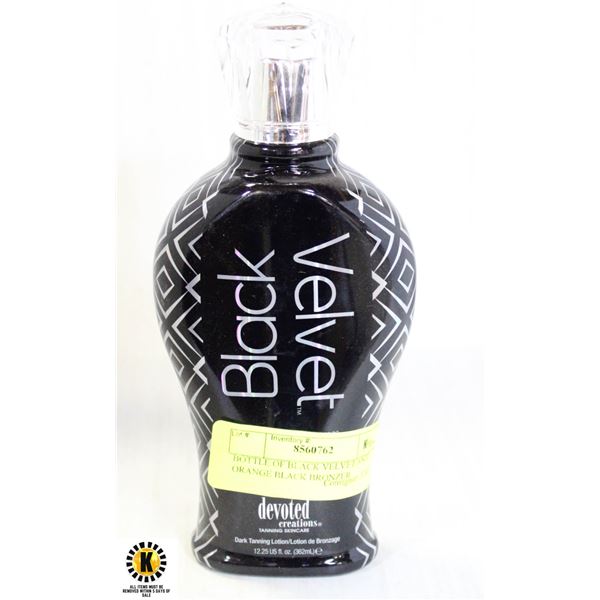 BOTTLE OF BLACK VELVET ANTI ORANGE BLACK BRONZER