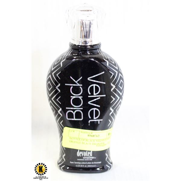 BOTTLE OF BLACK VELVET ANTI ORANGE BLACK BRONZER