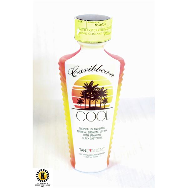 BOTTLE OF CARIBBEAN COOL TROPICAL ISLAND DARK