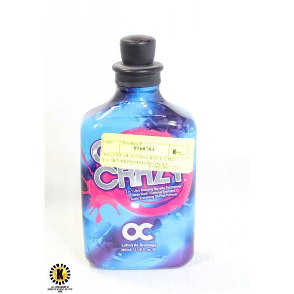 BOTTLE OF OH SO CRAZY 2 IN 1 ULTRA BRONZING RUNWAY