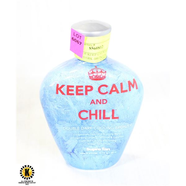 BOTTLE OF KEEP CALM & CHILL DOUBLE DARK BRONZER