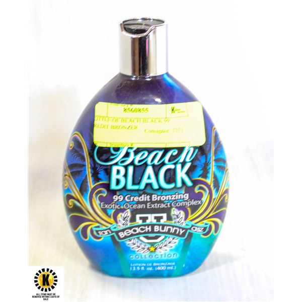 BOTTLE OF BEACH BLACK 99 CREDIT BRONZER