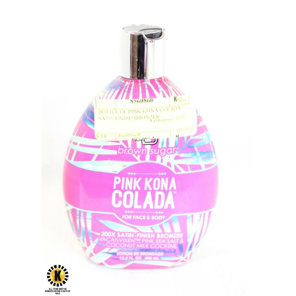 BOTTLE OF PINK KONA COLADA SATIN FINISH BRONZER