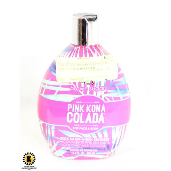 BOTTLE OF PINK KONA COLADA SATIN FINISH BRONZER