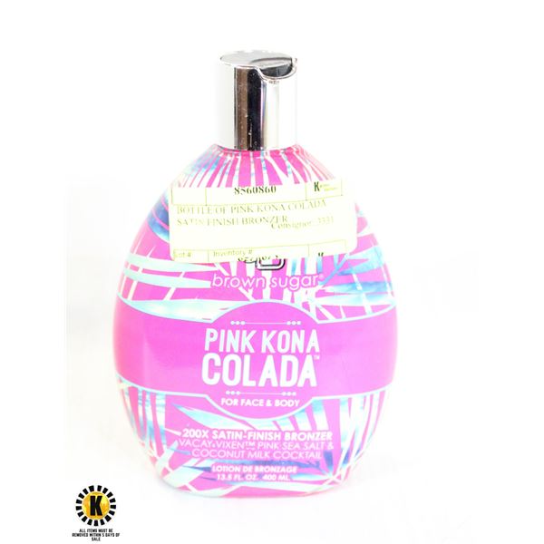 BOTTLE OF PINK KONA COLADA SATIN FINISH BRONZER