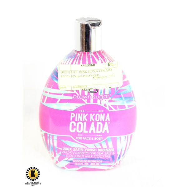 BOTTLE OF PINK KONA COLADA SATIN FINISH BRONZER