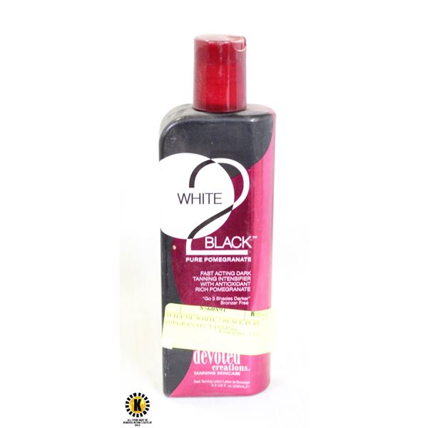 BOTTLE OF WHITE 2 BLACK PURE POMEGRANATE TANNING