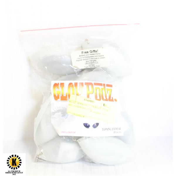 BAG OF APPROX 12 PAIRS OF GLOW PODS TRAINING EYE