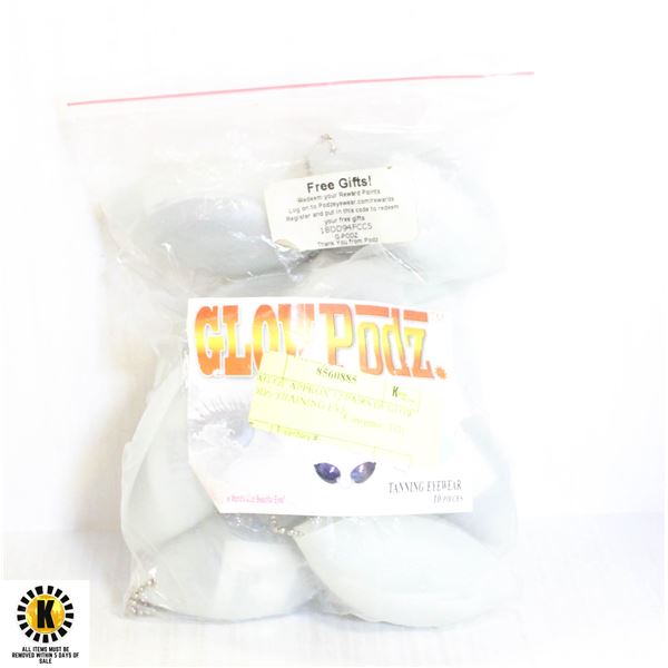 BAG OF APPROX 12 PAIRS OF GLOW PODS TRAINING EYE