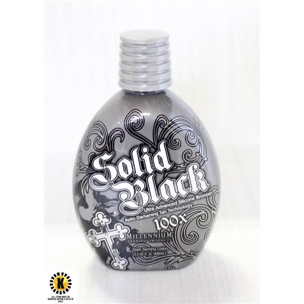 SOLID BLACK 100X DARK TAN LOTION 400ML.