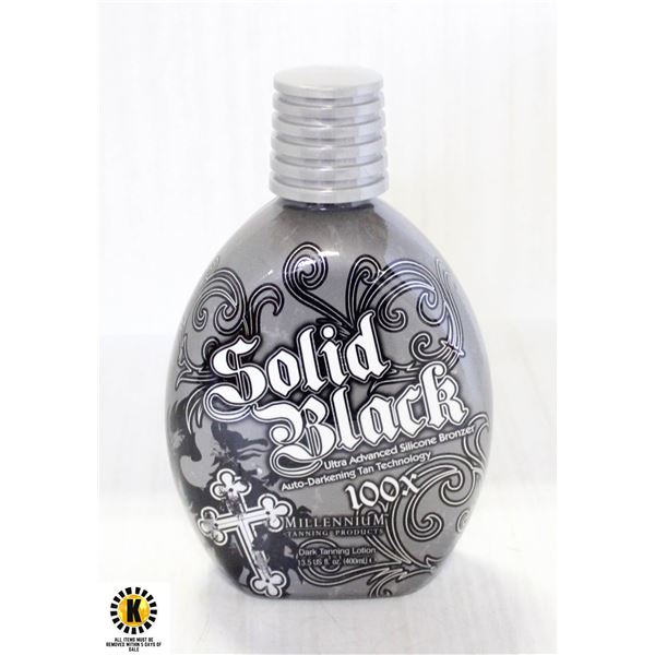 SOLID BLACK 100X DARK TAN LOTION 400ML.