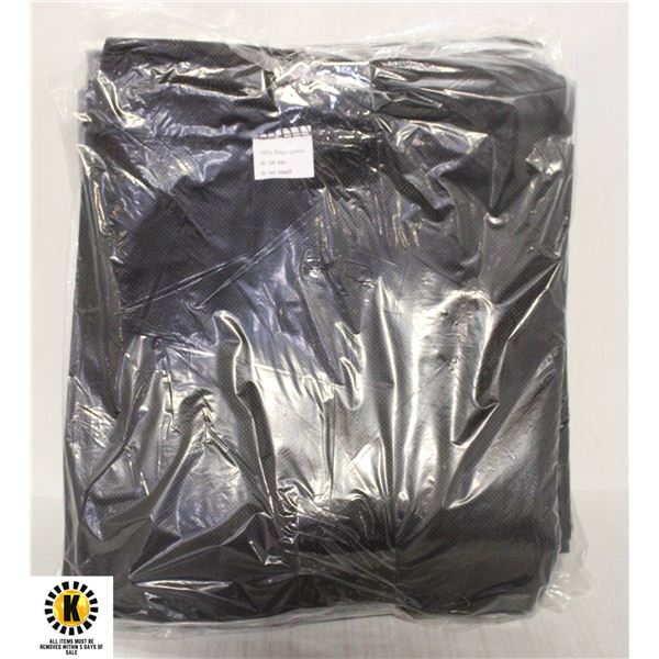 6 DISPOSABLE BLACK APRON/ ROBES