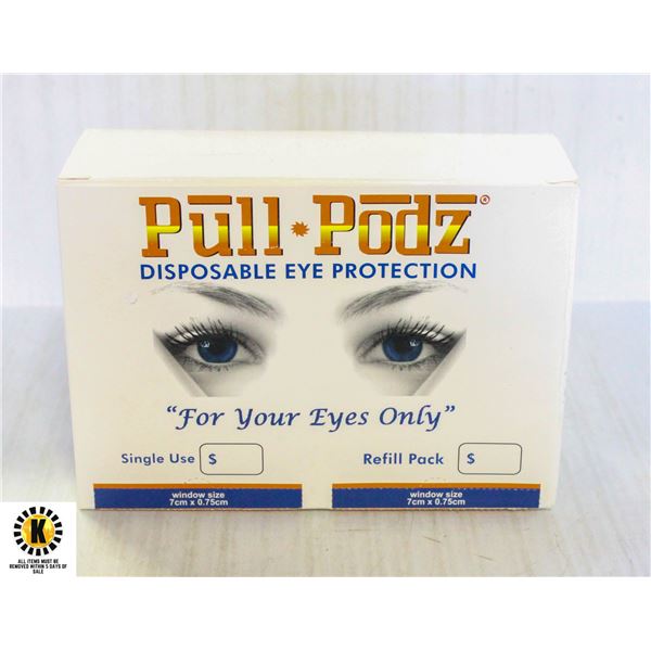 PULL PODS DISPOSABLE EYE PROTECTION FOR TANNING