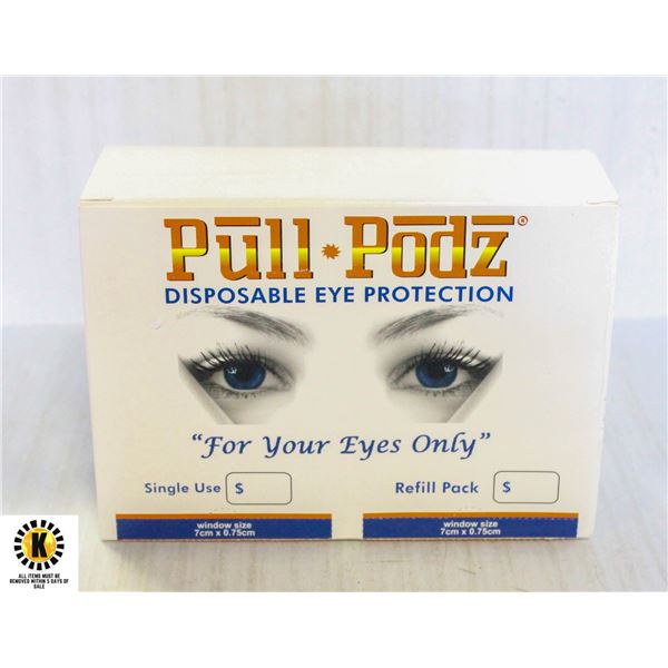 PULL PODS DISPOSABLE EYE PROTECTION FOR TANNING