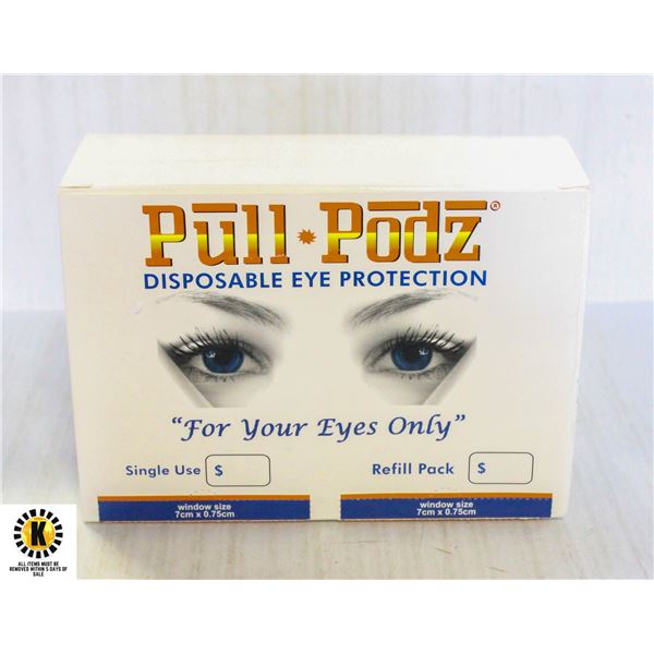 PULL PODS DISPOSABLE EYE PROTECTION FOR TANNING