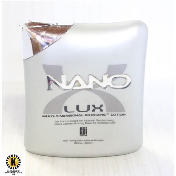 NANO LUX MULTI DIMENSIONAL 10X BRONZING LOTION .