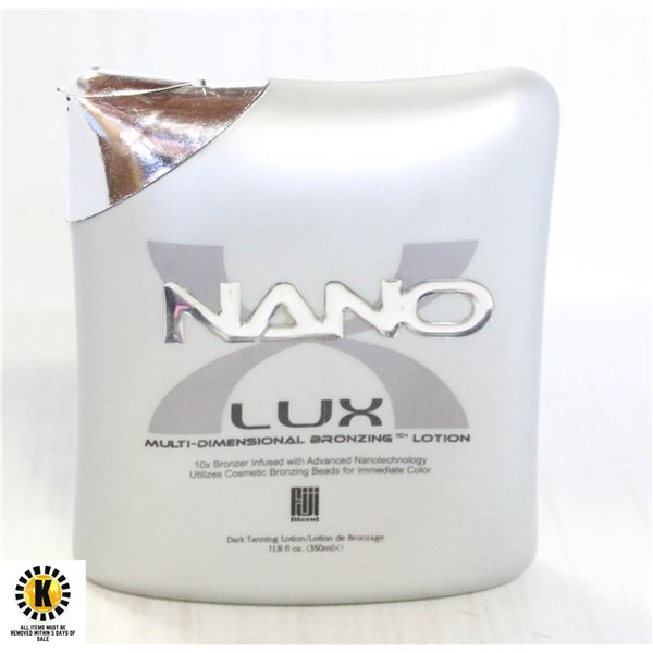 NANO LUX MULTI DIMENSIONAL 10X BRONZING LOTION .