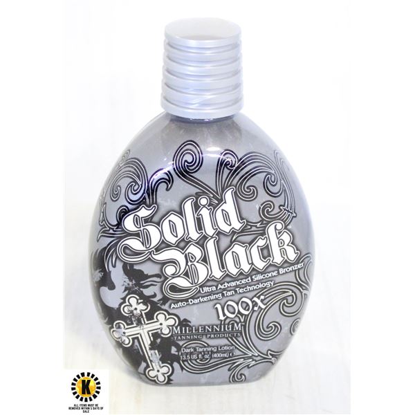 SOLID BLACK 100X DARK TANNING LOTION 400ML.