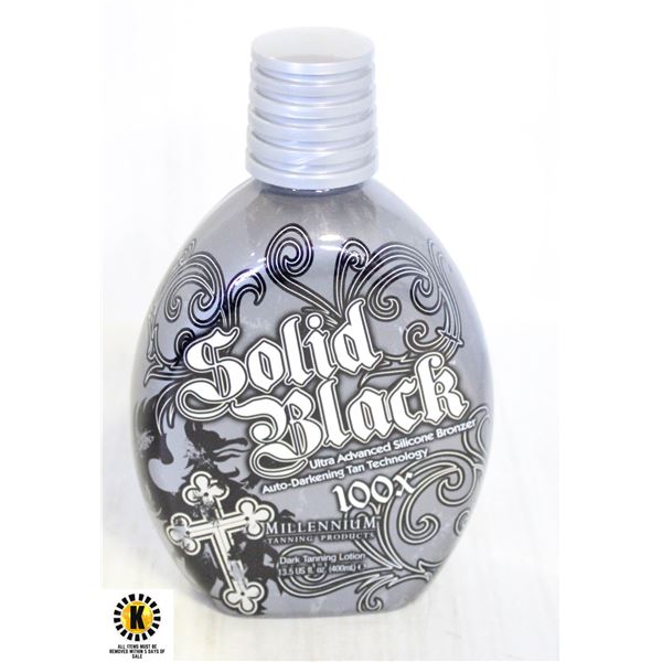 SOLID BLACK 100X DARK TANNING LOTION 400ML.