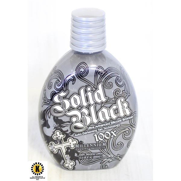 SOLID BLACK 100X DARK TANNING LOTION 400ML.