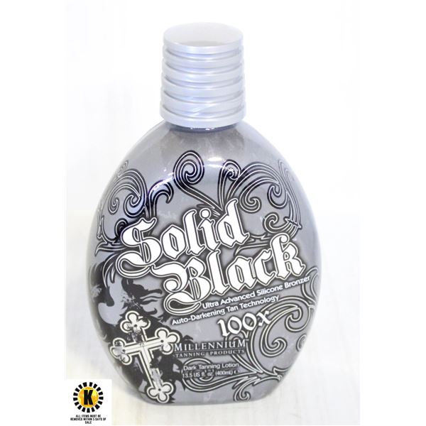 SOLID BLACK 100X DARK TANNING LOTION 400ML.