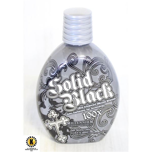 SOLID BLACK 100X DARK TANNING LOTION 400ML.