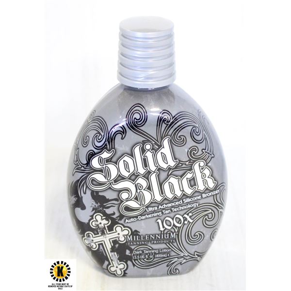 SOLID BLACK 100X DARK TANNING LOTION 400ML.