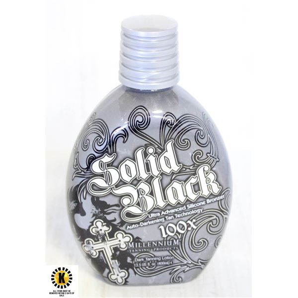 SOLID BLACK 100X DARK TANNING LOTION 400ML.