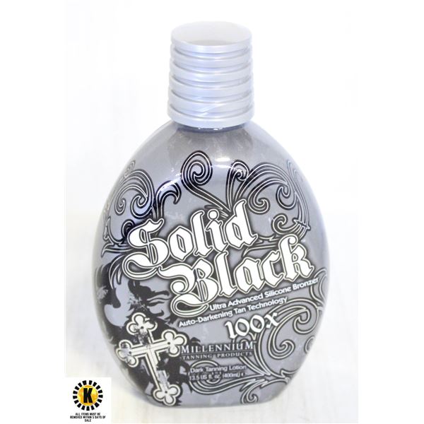 SOLID BLACK 100X DARK TANNING LOTION 400ML.