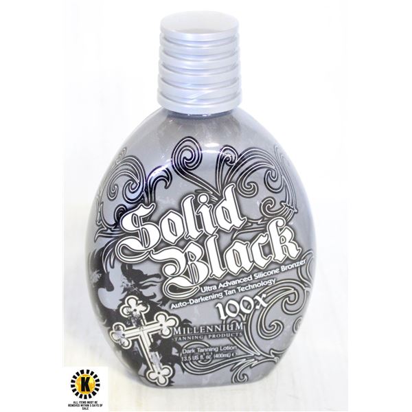 SOLID BLACK 100X DARK TANNING LOTION 400ML.