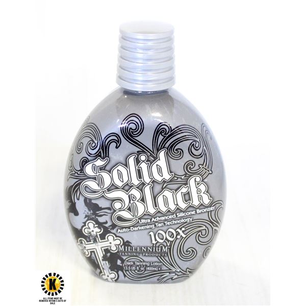 SOLID BLACK 100X DARK TANNING LOTION 400 ML.