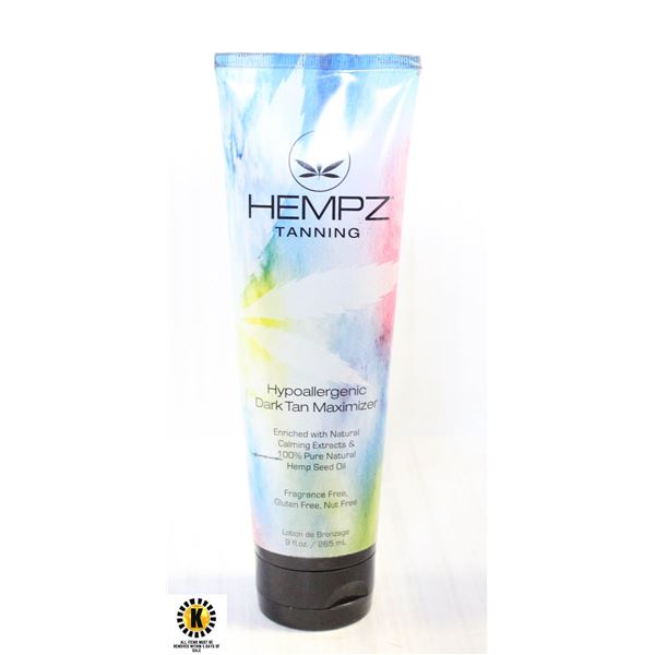 HEMP TANNING DARK TANNING MAXIMIZER 265 ML.