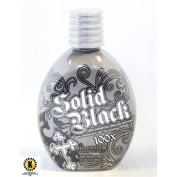 SOLID BLACK 100X DARK TANNING LOTION 400 ML.