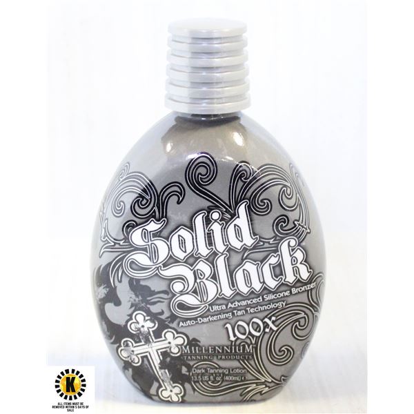 SOLID BLACK 100X DARK TANNING LOTION 400 ML.