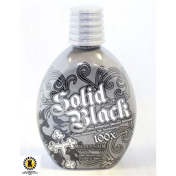 SOLID BLACK 100X DARK TANNING LOTION 400 ML.