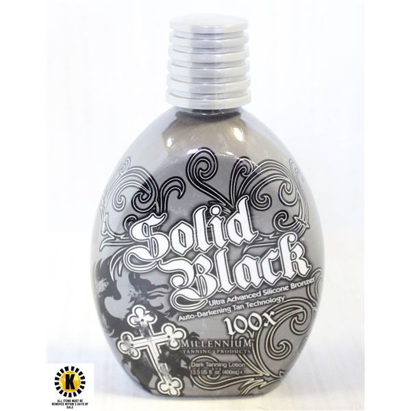 SOLID BLACK 100X DARK TANNING LOTION 400 ML.