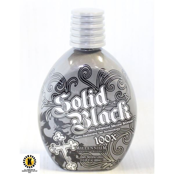 SOLID BLACK 100X DARK TANNING LOTION 400 ML.