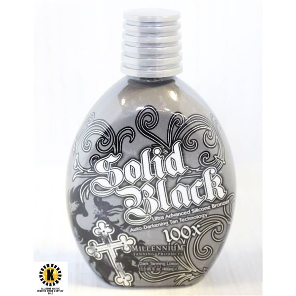 SOLID BLACK 100X DARK TANNING LOTION 400 ML.