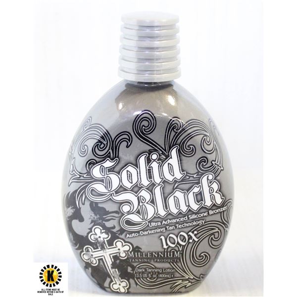 SOLID BLACK 100X DARK TANNING LOTION 400 ML.