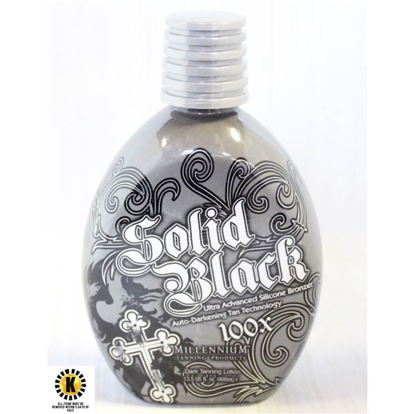 SOLID BLACK 100X DARK TANNING LOTION 400 ML.