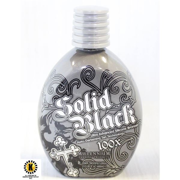 SOLID BLACK 100X DARK TANNING LOTION 400 ML.