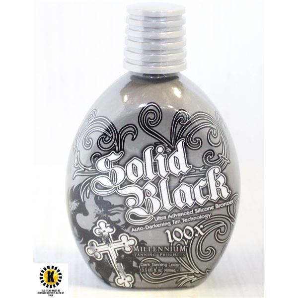 SOLID BLACK 100X DARK TANNING LOTION 400 ML.