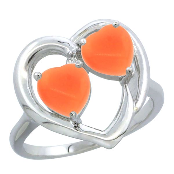 0.01 CTW Diamond Ring 10K White Gold - REF-23V3R