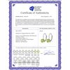 Image 2 : Genuine 1.20 ctw Peridot Earrings 14KT Rose Gold - REF-23R2P